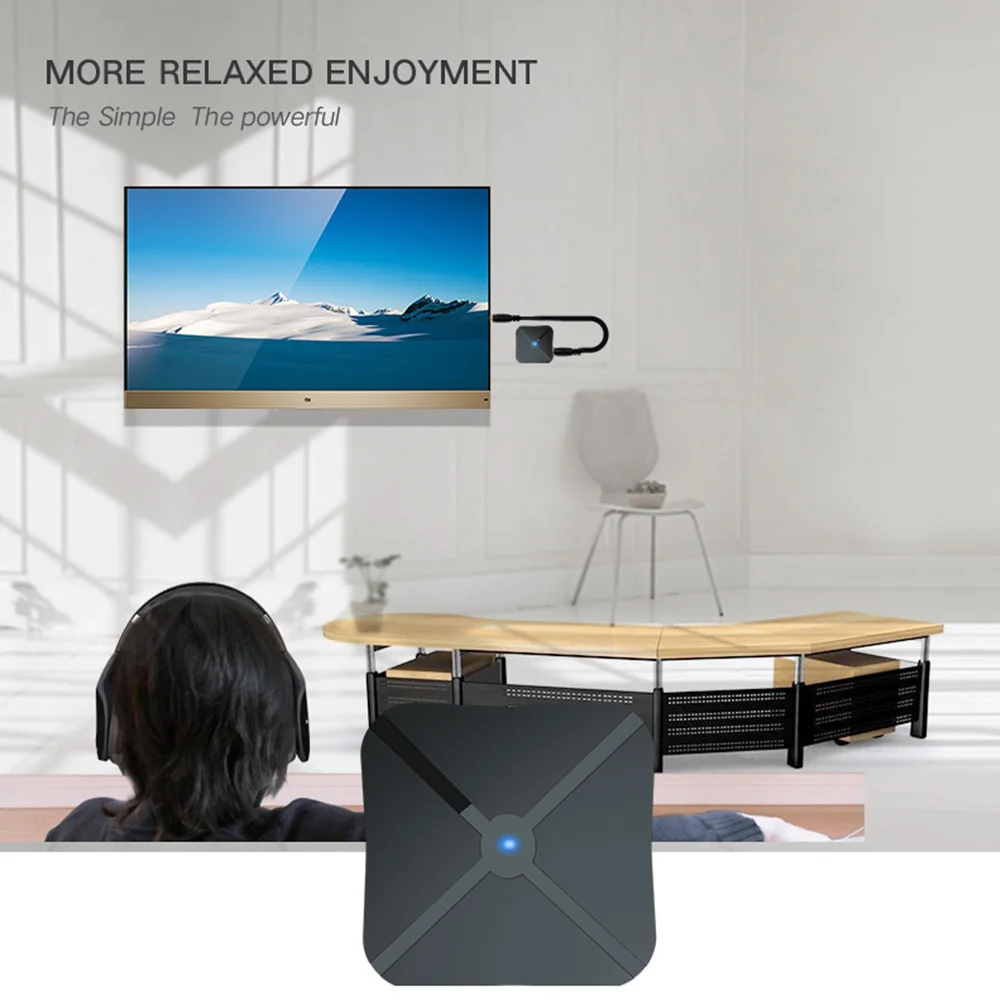 

2 IN 1 Bluetooth 4.2 Receiver and Transmitter Bluetooth Wireless Adapter Audio With 3.5MM AUX Audio For Home TV MP3 PC
