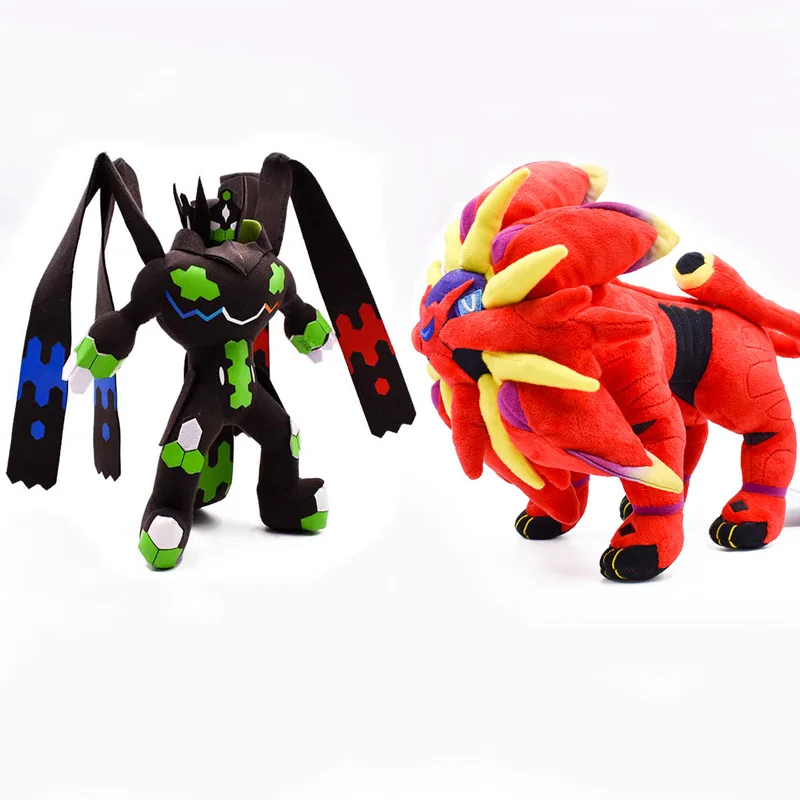 Takara Tomy Pokemon плюшевые 33 см Zygarde Versus 25 см красный сольгалео мягкие Peluche игрушка кукла для детей день рождения Рождественский подарок