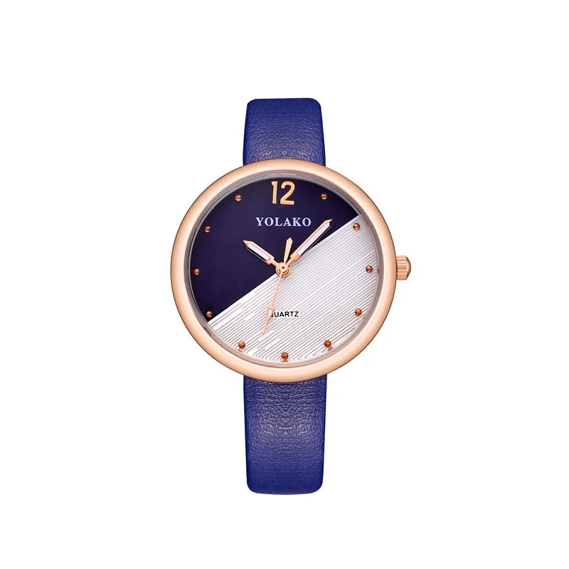 

Fashion College Style Student Thin Drawstring Leather Belt Quartz Watch Cool Joint Matching Color Pattern Watch Women's