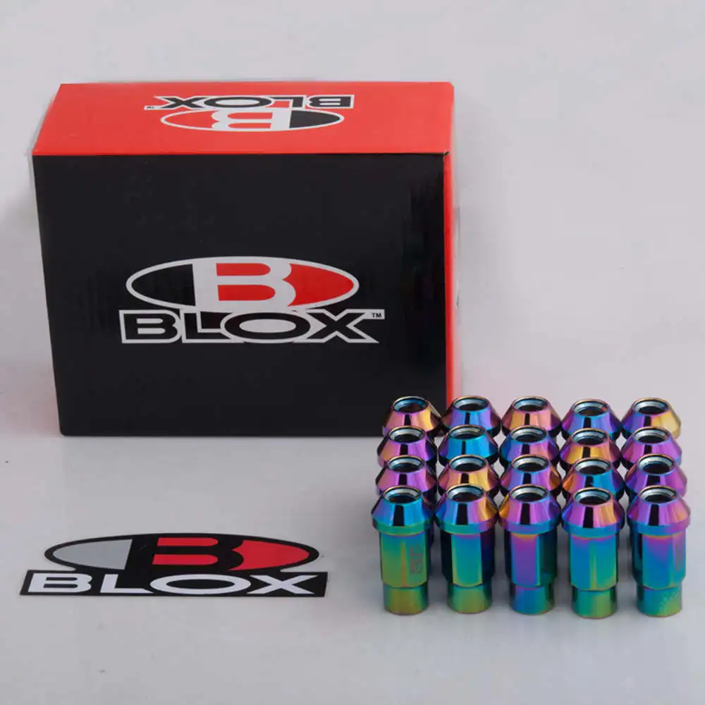 20PCS/Set BLOX Racing Forged 7075 Aluminium Car Wheels Rims Lug Nuts M12x1.25 / M12x1.5 L:50mm