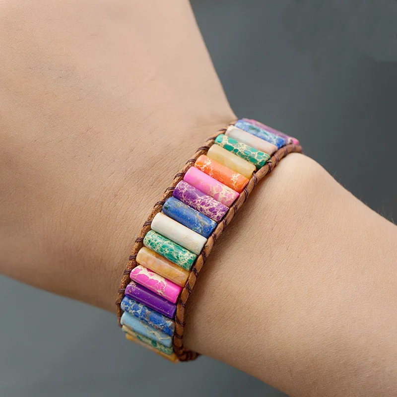 女性のための7つのチャクラブレスレット,自由奔放に生きる,手作り