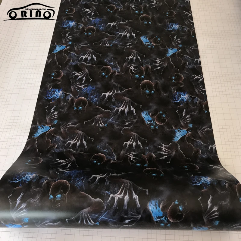 Skull Sticker Bomb Wrap Film Sticker-3