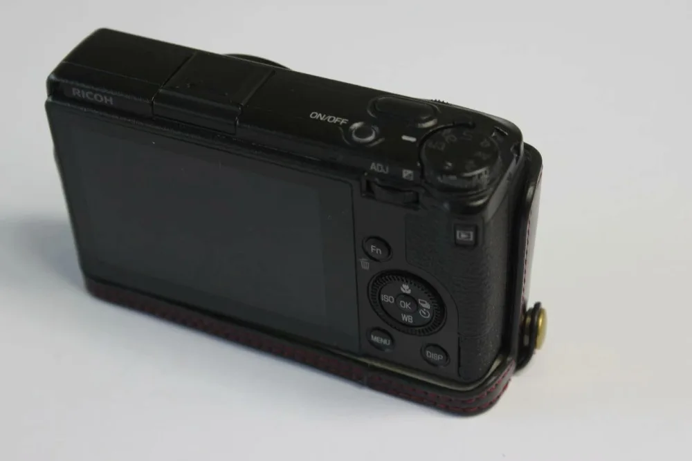 Новейший Модный чехол для камеры Ricoh GRIII GR3 из искусственной кожи с отверстием для батареи