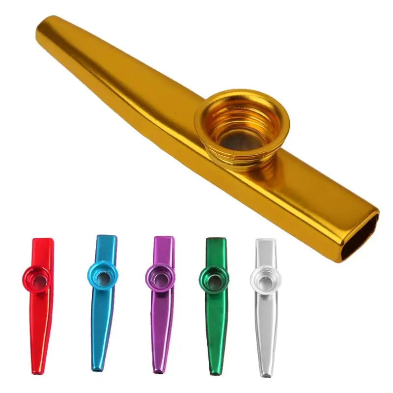 6pcs Portable Metal Kazoos Kit Lightweight Kids Gifts Children Early Childhood Educational Toys Musical Instrument