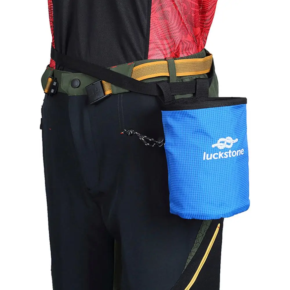 

Climbing Gym Magnesium Powder Storage Adjustable Waist Belt Nonslip Chalk Bag Bouldering Gymnastics Weightlifting Pouch