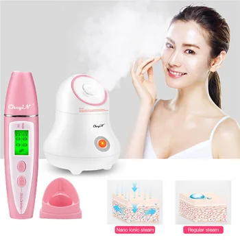 

70ml Nano Warm Mist Facial Steamer Lady Face Moisturizing Sprayer Pore Open Steaming Tool Skin Detector Moisture Oil Testing Pen