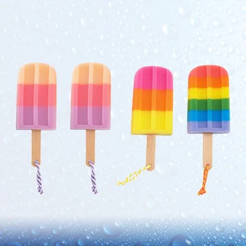 

4Pcs Creative Bath Ball Soft Bathing Towel Ice Cream Shaped Bath Flower Shower Body Scrubber Random Color