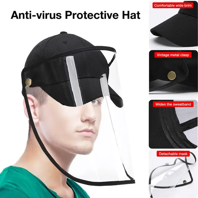 US $6.57  Virus Protective Cap Eye Protection Anti-virus Antivirus Transmission Particulate Hat Mask Anti-sal