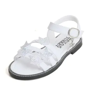

New Korea Fashion Kids Summer Sandals Little Girls Sandals Children Princess Cute Soft Sole Sandal