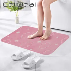 Flannel Luminous Floor Mat 40*60cm Living Room Carpet Bathroom Bedroom Non-slip Carpets Shower Room Mat Home Floor Decor