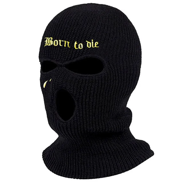 1Pc Embroidery Balaclava Face Mask Broken heart 3-Hole for Cold Weather Winter Ski Mask for Men and Women Thermal Cycling Mask beanie skully hat Skullies & Beanies