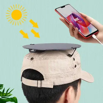 

Solar Charging Cap Solar Cap Toys Part Module 5V 1000mA Powered Sunshade Solar Panels Mobile Charge Mini Phone Charger DIY