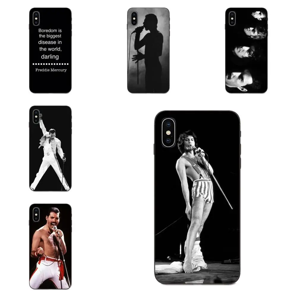 buy Hot Queen Freddie Mercury Soft Call Box For Apple iPhone X XS Max XR 4 4S 5 5S SE 6 6S 7 8 Plus