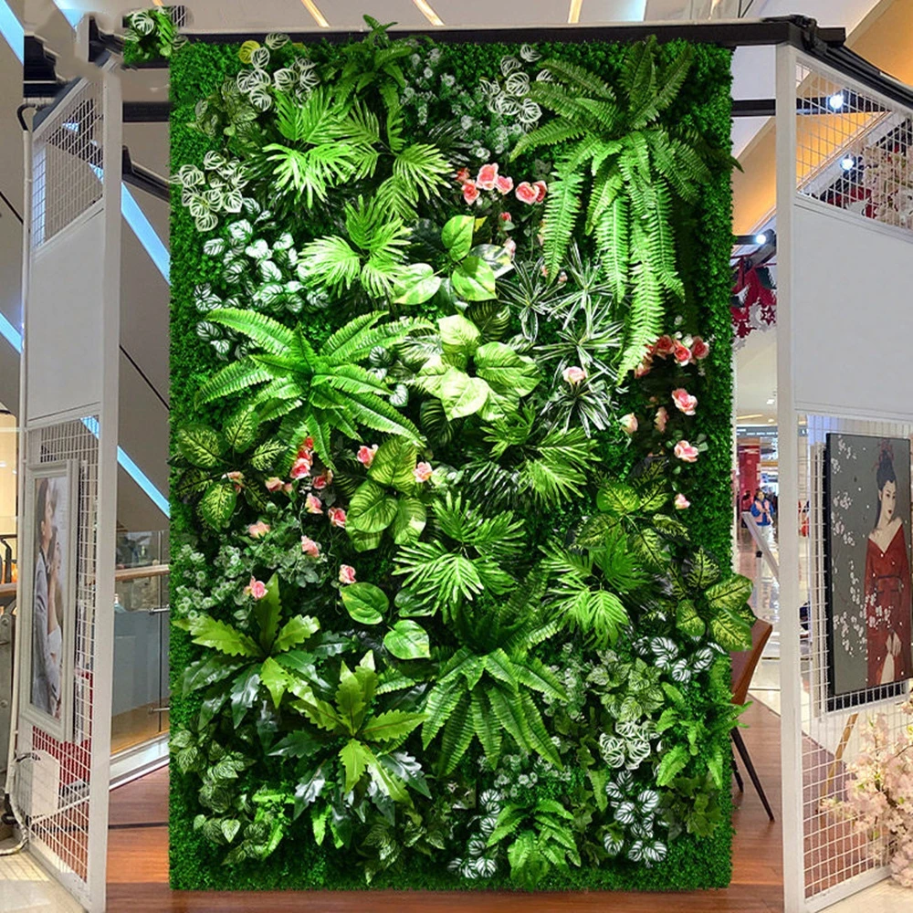 Mur de plantes artificielles, Design personnalisé pour différents plis,  fausse vigne, feuilles vertes résistantes aux UV, décor de plantes, B LIFE  | AliExpress