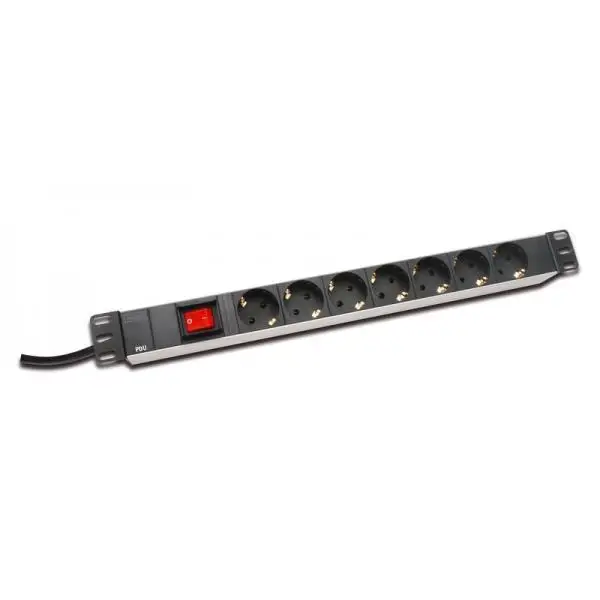 Digitus DN-95402 удлинители и 2 м 7 разъем (e) схема соединений для настройки черного цвета