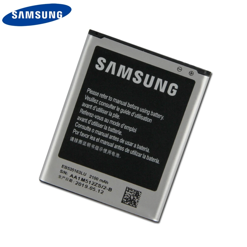 Original Replacement Phone Battery EB535163LU For Samsung Galaxy I9082 I879 I9118 Neo+ i9168 i9060 Rechargeable | Мобильные телефоны