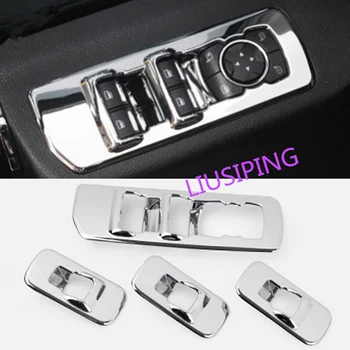 

Car modification Car accessories Chrome Interior Car Window Switch Panel Cover Tirm For Ford F150 F-150 2015-2018