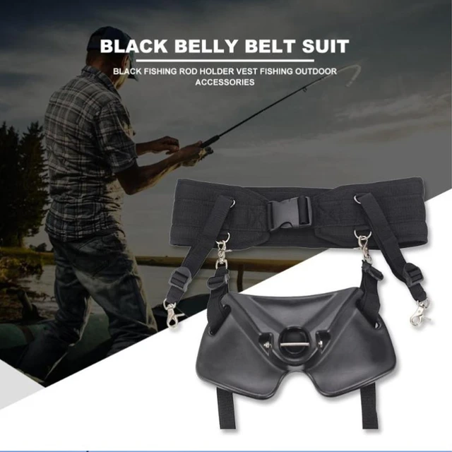 Big Game Fishing Fighting Belt Adjustable Harness Gimbal Jigging Stand-up Rod  Holder Pole Holster Fishing