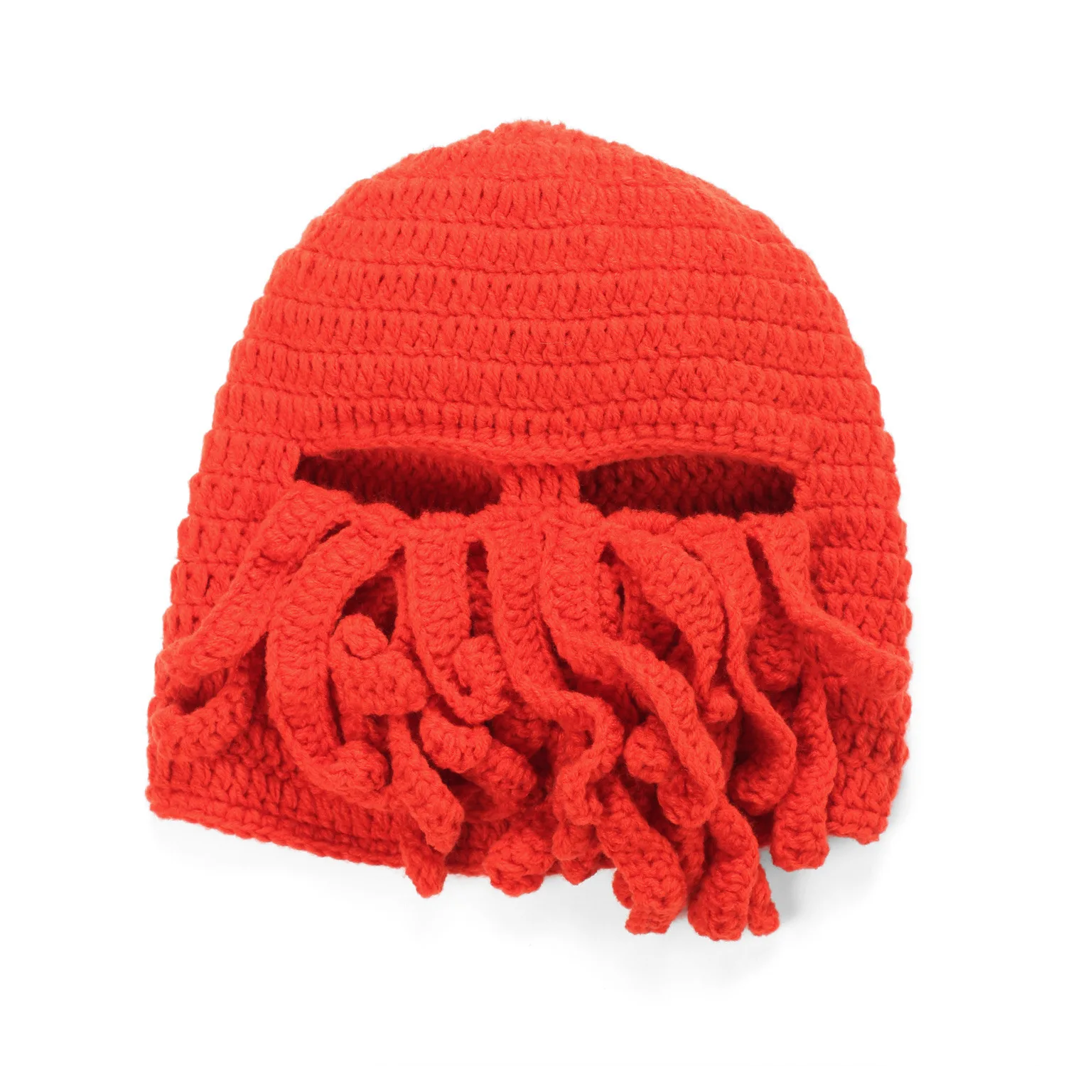 Смешные щупальца Осьминог Beanie вязанная вязаная шапка для бороды ветрозащитная Лыжная вязаная шапка с маской для мужчин и женщин - Цвет: C12