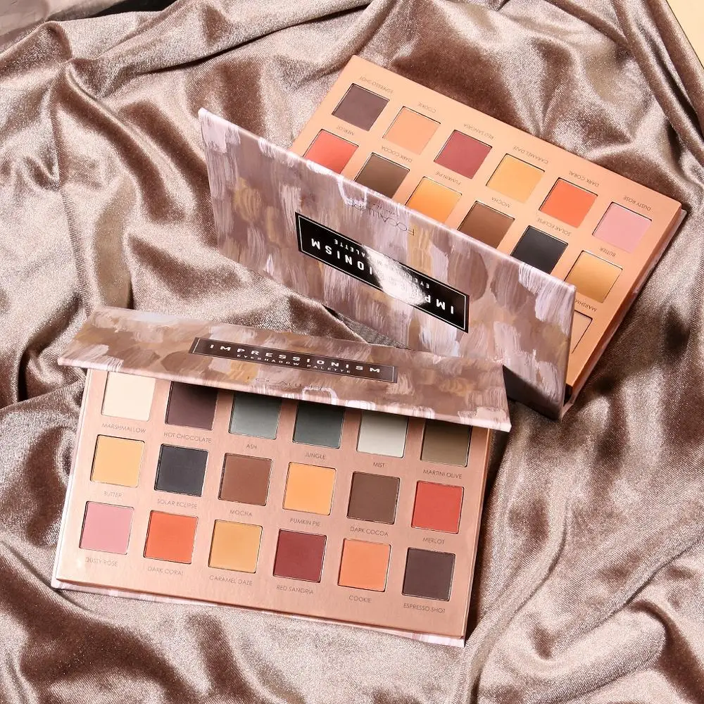Koop FOCALLURE Pure Matte Oogschaduw Palet Aarde Kleur Schaduwen 18 Kleuren Shades Palet Natural Eye Make Up