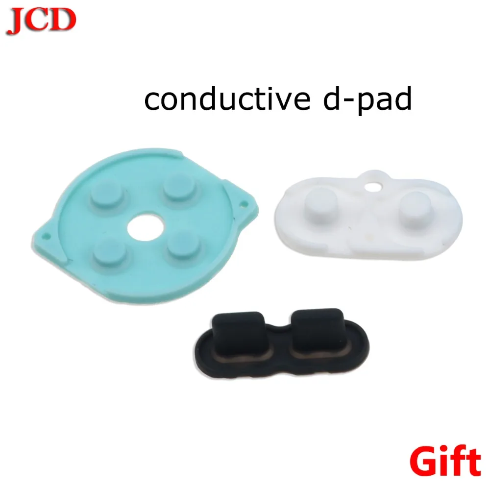 JCD Прозрачный Цветной корпус Оболочка Чехол Замена для Gameboy карман для GBP корпус с резиновой кнопки-подкладки