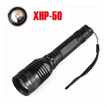 

XHP50 18650 battery 3000lumens 5 switch modes zoomable XHP-50 flashlight rescuing climbing caving fishing torch flash light P53