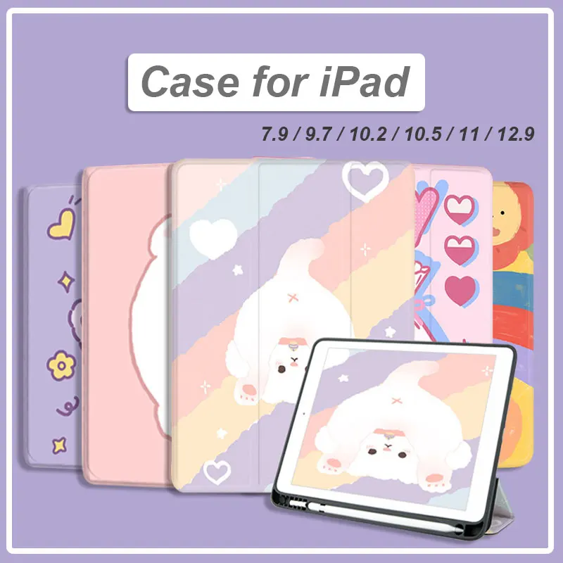 Чехол Trifold для iPad Air 5 4 3 2 Pro 11 12 9 2021 чехол 9-го 8-го 7-го поколения 10 6-го 5-го 7 с