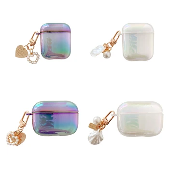 

Female pendant bluetooth headset protective case for airpods 12 pro Cute ornaments airpods protective shell