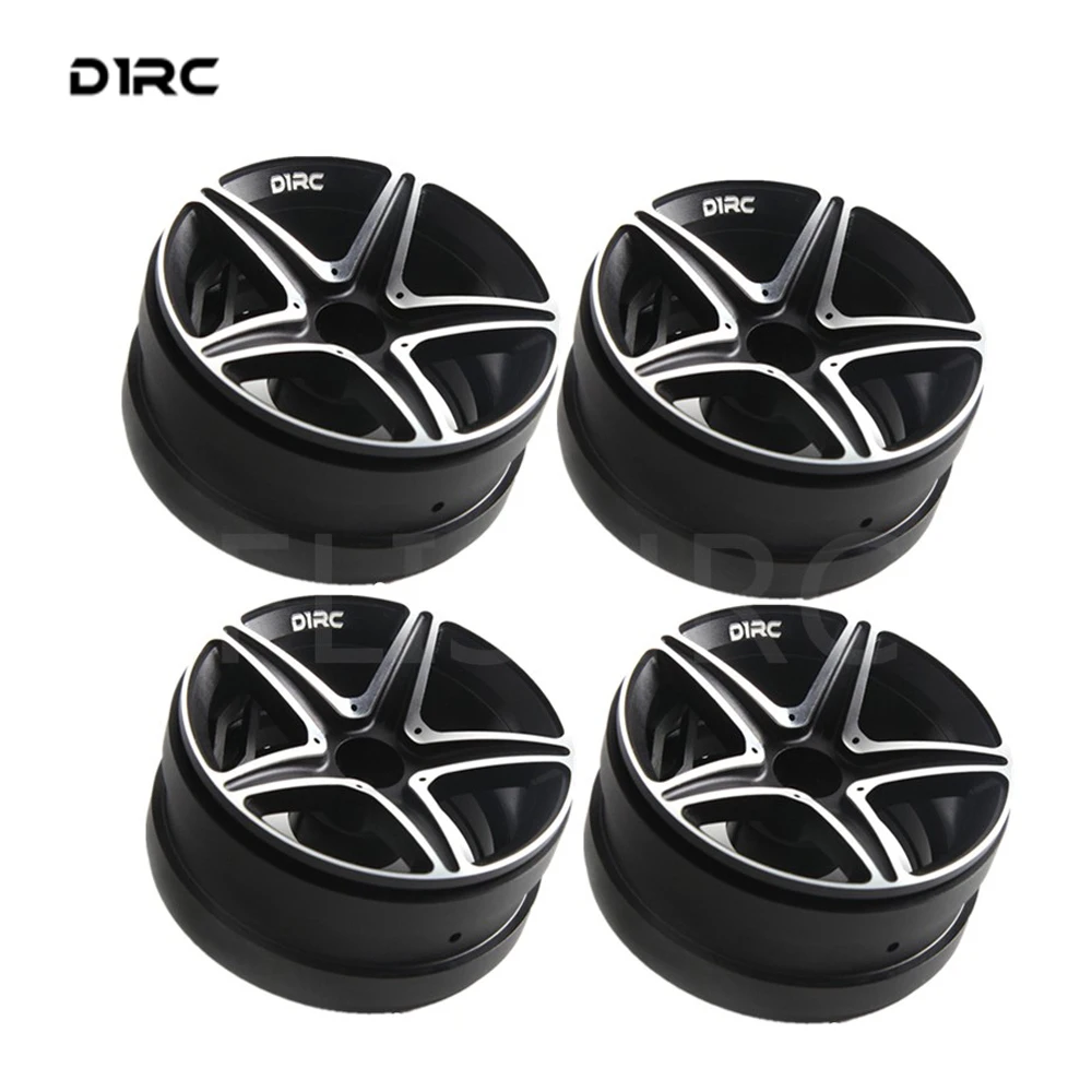 

4PCS 2.2 inch Metal Wheel Rims Simulation Tire clamp design for 1/10 RC Crawler SCX10 Traxxas TRX-4 TRX4 Benz G500 wheels hub