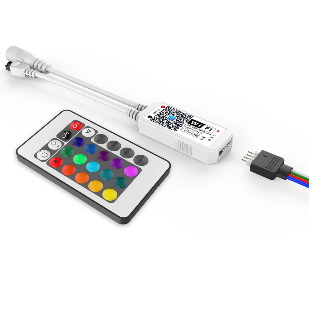 24 ключ Wi-Fi RGB Pro контроллер Bluetooth сеть и интеллектуальное Приложение инфракрасный ИК пульт дистанционного управления Magic Home