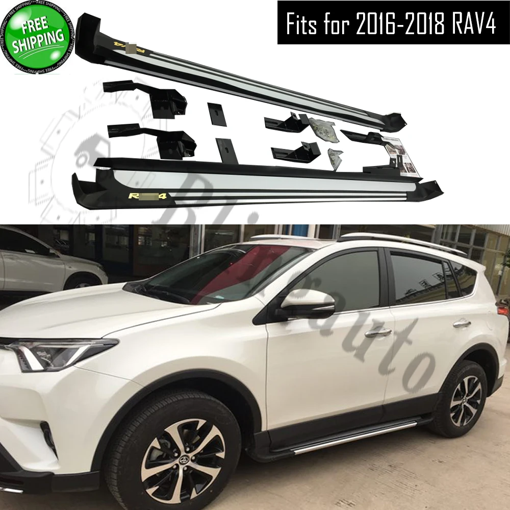 Подножка подходящая для T.oyota RAV4 2016 2017 2018 2 шт. Левая Правая боковая подножка nerf