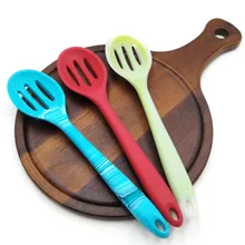 Большой размер с длинной ручкой силикагель дуршлаг пекарня приготовление смешанный дуршлаг высокотемпературный стойкий фильтр разделения всех краев I