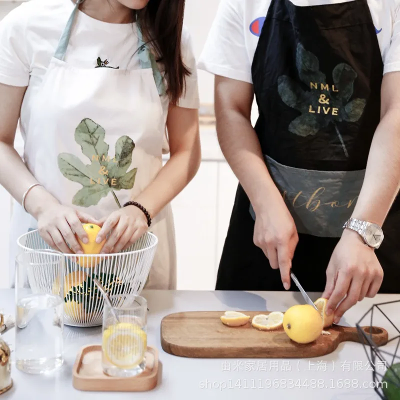 Coconut leaf Kitchen Aprons Florist Coffee Shop Working Apron Women Cooking Baking Restaurant Apron Cleaning Tools Pinafore