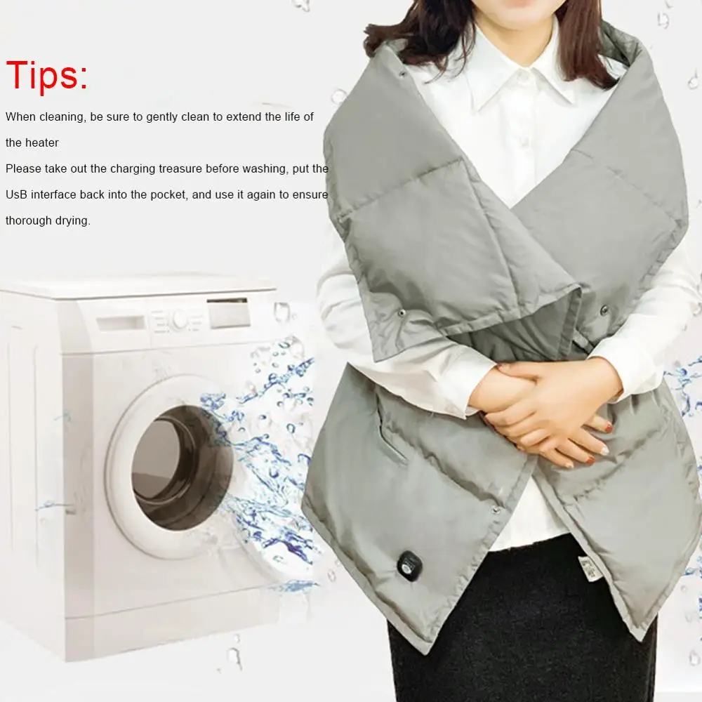 Graphene Multifunctional Heating Blanket Washable Warm Vest Light Belt Fast Warm Anti Scald for Body Office USB heating jackets