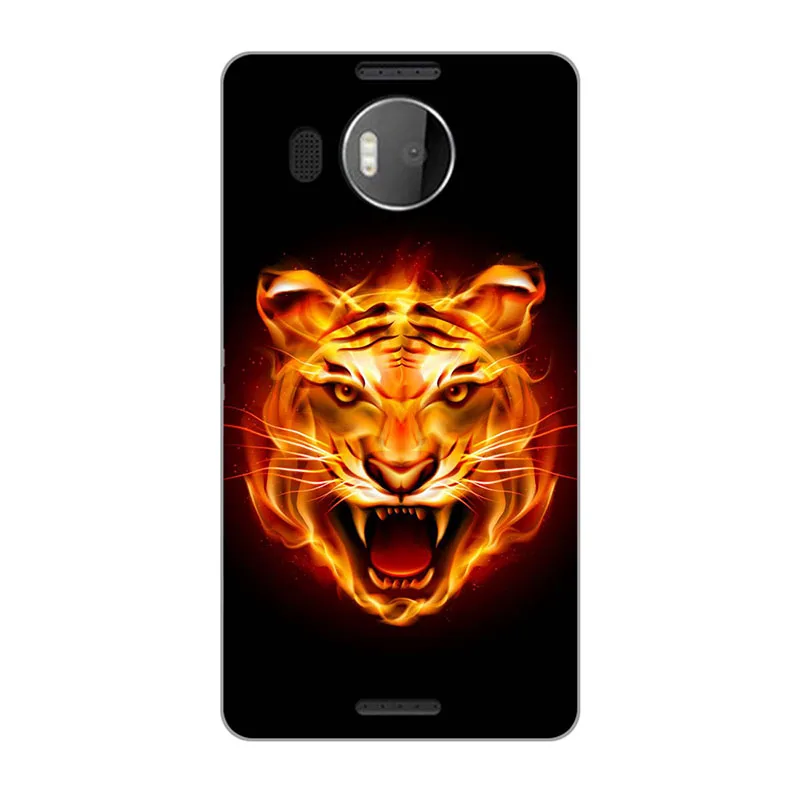 M10 Мягкий чехол для телефона из ТПУ с принтом для microsoft Nokia Lumia 950XL/950 XL Мягкий силиконовый чехол для задней панели с рисунком розы - Цвет: M10
