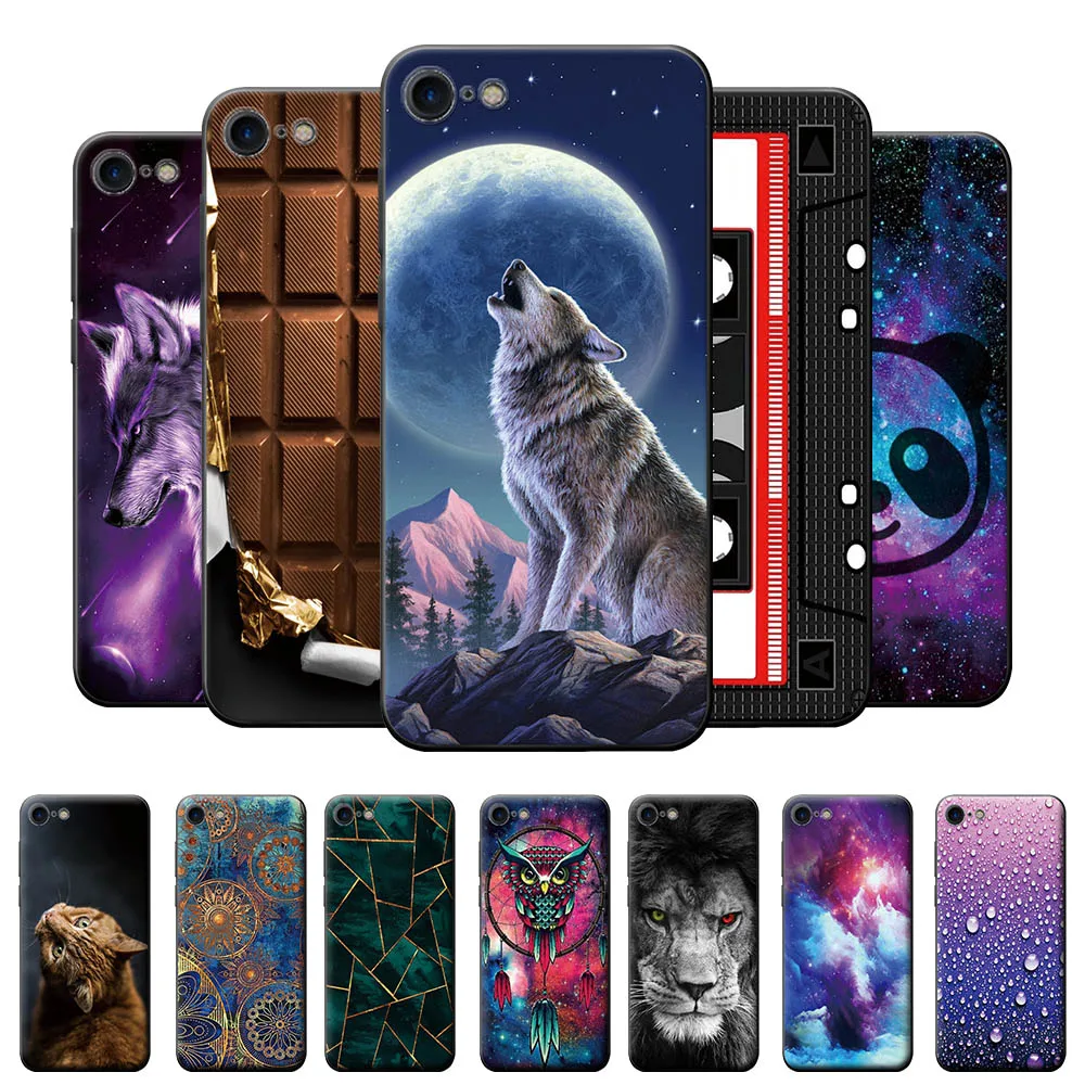 Per Iphone Se 2020 Custodia Custodia Protettiva Per Iphone Se 2016 Stile Animale Moda Cover Posteriore Per Iphone Se Silicone Morbido Tpu Coque