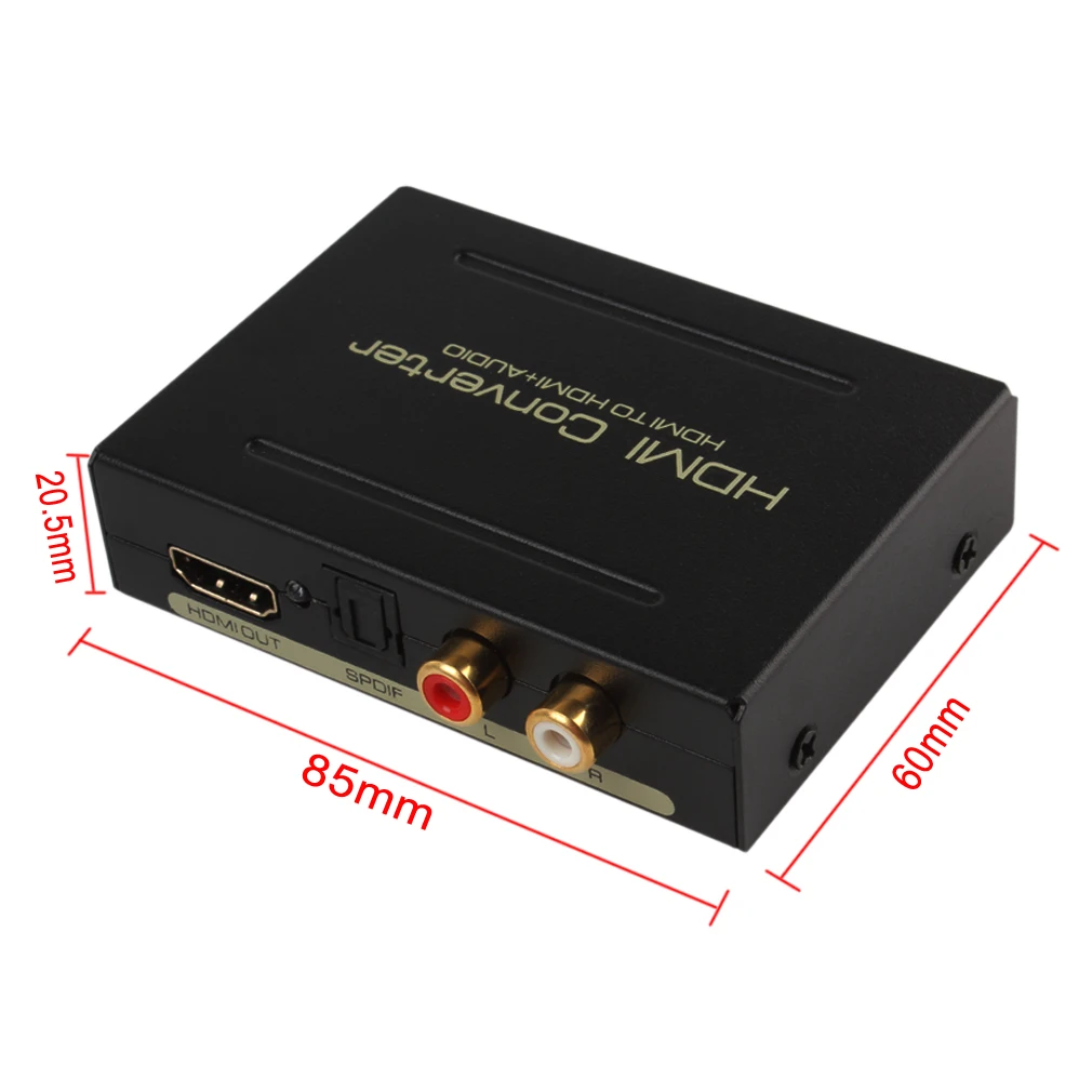 1080P HDMI к HDMI оптический+ SPDIF+ RCA L/R экстрактор конвертер аудио сплиттер