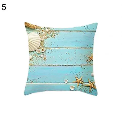 Морской пляж Морская звезда раковины Подушка Чехол для подушки для дивана, кровати и машины, Декор - Цвет: 5