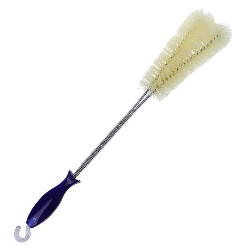 Goupillon Bouteille VIVIDRISE 32 Cm - Brosse De Nettoyage Sans Rayures, Poignée En Bois - Pour Bouteilles, Gourdes (Diamètre 9 Cm)
