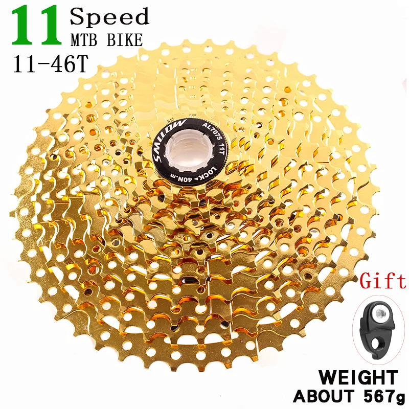 Кассета MTB маховик 11 скоростей 11-46T хромомомолибденовый стальной горный