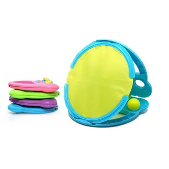 

Children Hand Throw Ball Game Toy Hold Rackets Outdoor Sports Interaction Father Son Toys Balls Beach Garden Kids Gift
