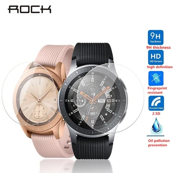 

ROCK Tempered Glass For Galaxy Watch 42mm 46mm 2.5D 9H Protective Glass For Samsung Gear S4 S3 S2 Sport Screen Protector Film