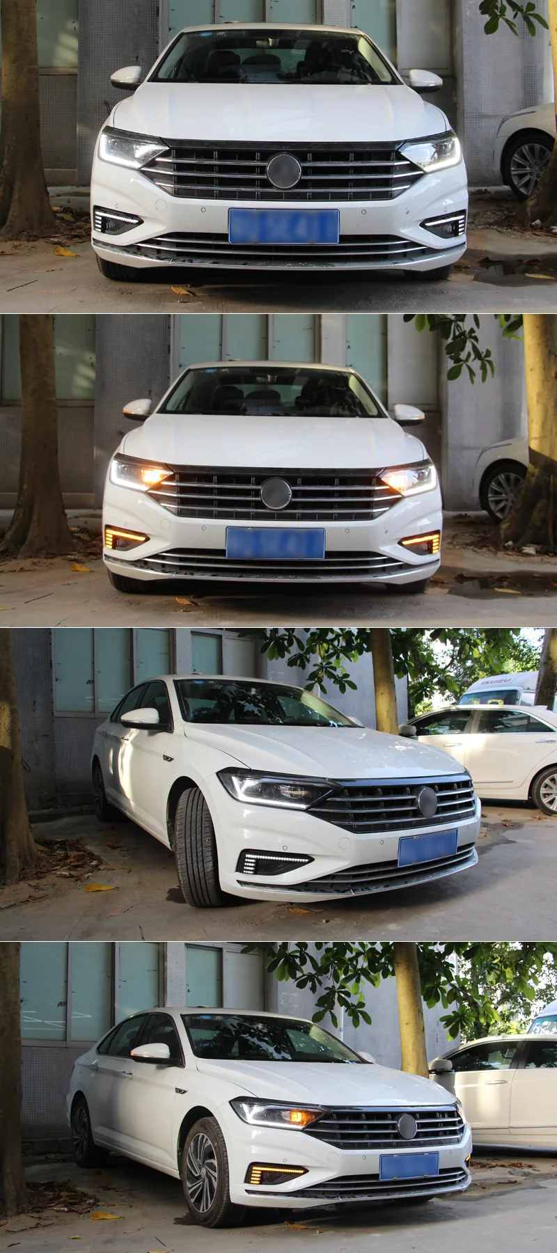 JAZZ TIGER, динамический желтый указатель поворота, 12 В, Автомобильная DRL лампа, светодиодный светильник дневного света для фары для Volkswagen Jetta Sagitar