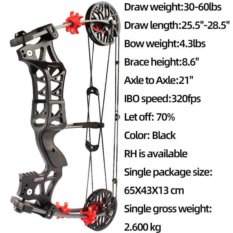 1set Ajustable 30 60lbs Compound Bow M109E Aluminum Alloy Archery