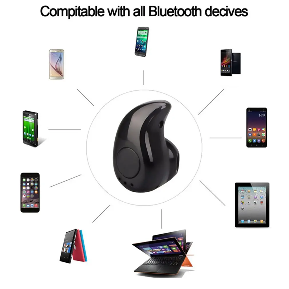 S650 BT 4,1 беспроводные Bluetooth наушники в ухо спортивные наушники с микрофоном мини невидимая стерео гарнитура для Android наушники для телефона