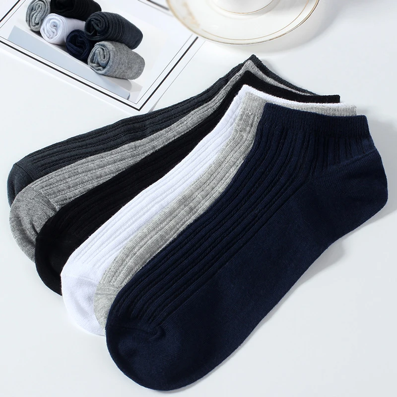 

1 Pairs Cotton Men's Socks Classical Businness Casual Ankle Socks Summer Autumn Breathable Male Sock High Quality