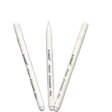 White Water Soluble Marker Pen for Dark Fabric Marking Pen 3 pcs Textile Marker Water Erasable Pen  for Dark Leather Marking