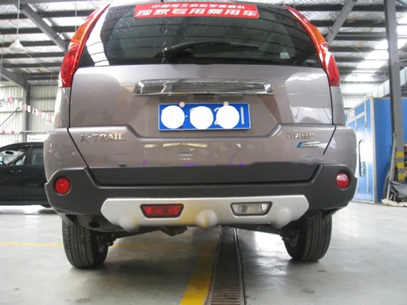 Автомобильный Стайлинг для 2008-2013 Nissan X-Trail X Trail T32 высококачественный пластик ABS передний задний бампер Накладка защита от скольжения
