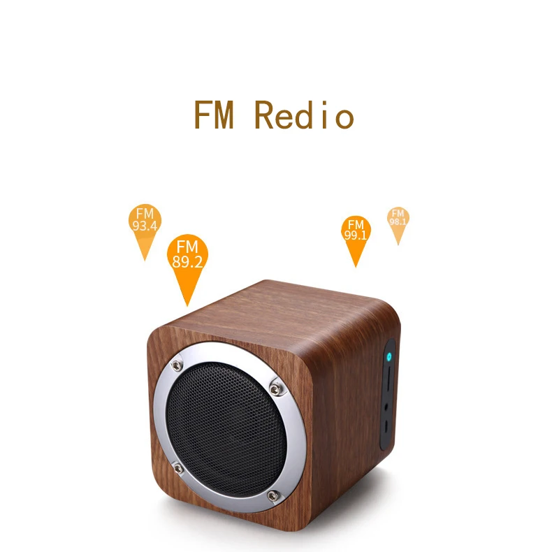 Ретро деревянный FM Bluetooth радио динамик портативный высокая точность мини карты сабвуфер Поддержка TF карты AUX Play