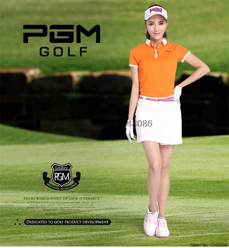 Pgm женские юбки для гольфа, тенниса, плиссированные короткие юбки, женская спортивная одежда с высокой талией для тренировок в гольф, шорты безопасности D0371